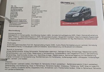 Ford Tourneo Custom 84.000 km 22.999 &euro; Büdelsdorf 24782